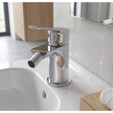 MIO Chrome Bidet-Armatur mit Ablaufgarnitur – Badezimmer-Mischbatterie