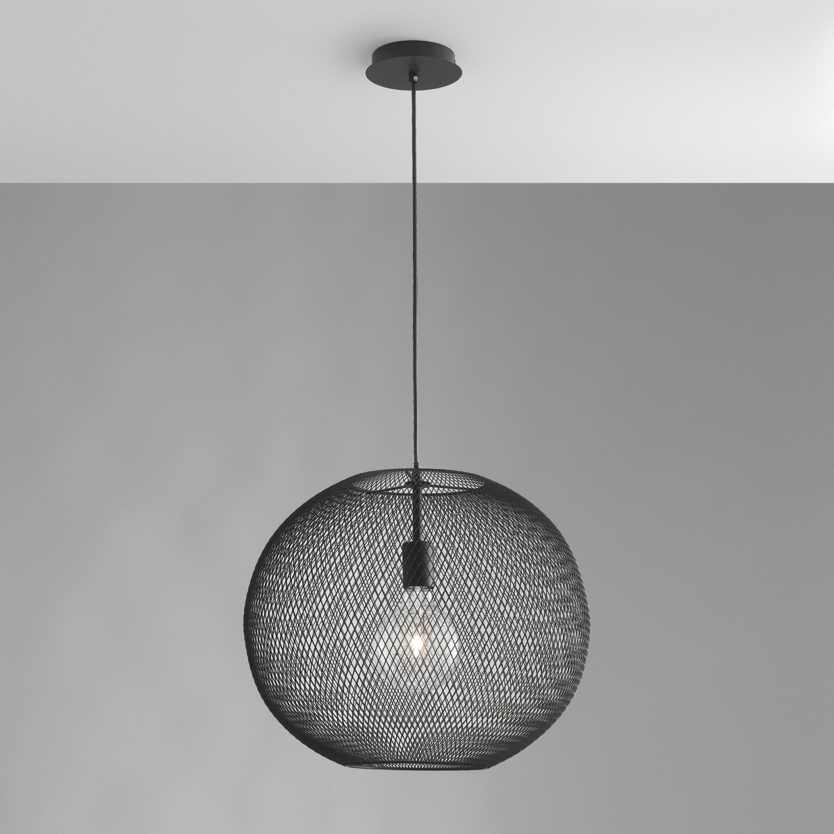 Sospensione a Rete Sferica Metallo E27 | Mondialshop