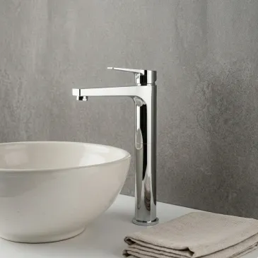 Rubinetto a canna alta per lavabo in appoggio Cromato SERIE MIO