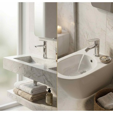 Modernes Waschbecken und...