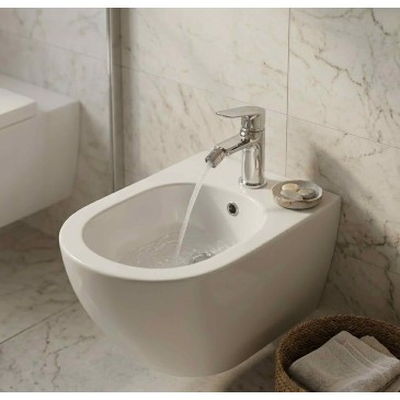 Miscelatori lavabo e bidet cromati Funky Crolla