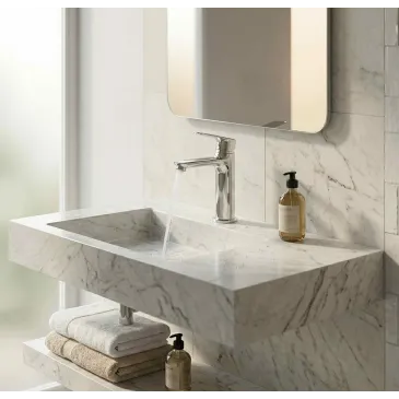 Miscelatori lavabo e bidet cromati Funky Crolla