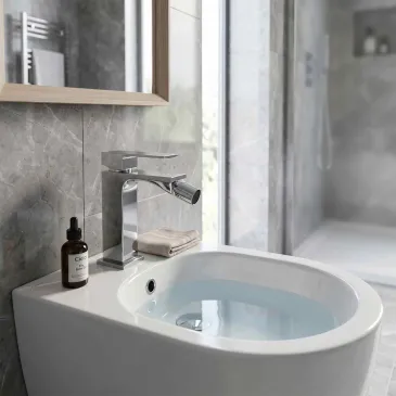 Rubinetto bidet quadrato economico di design TBOL