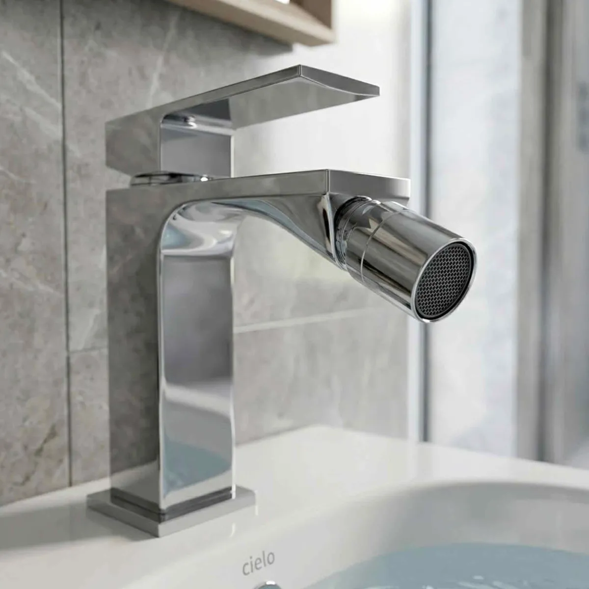 Rubinetto bidet quadrato economico di design TBOL