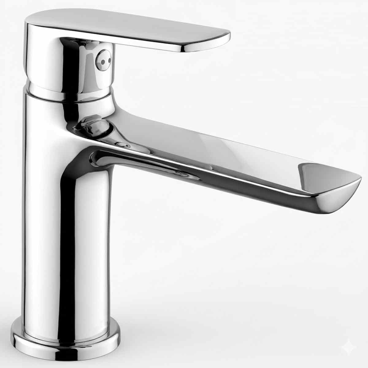 Rubinetto da lavabo a bocca lunga cromato Funky