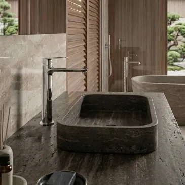 Miscelatore canna alta lavabo monocomando di design Funky