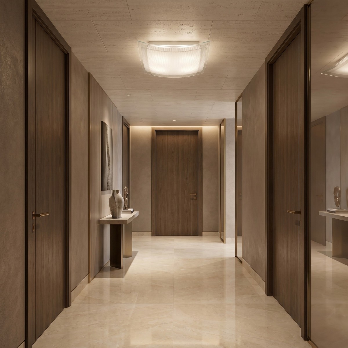 Plafonnier carré à rayures blanches E27 | Mondialshop