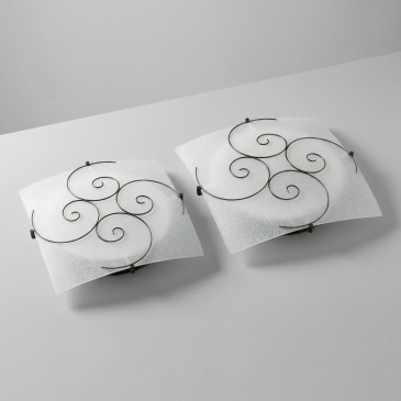 Plafonnier blanc en spirale E27 | Mondialshop
