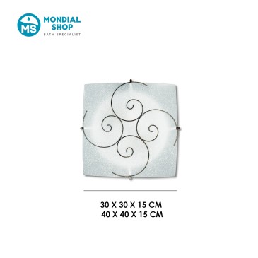 Plafoniera Bianca Design Spirale E27 | Mondialshop