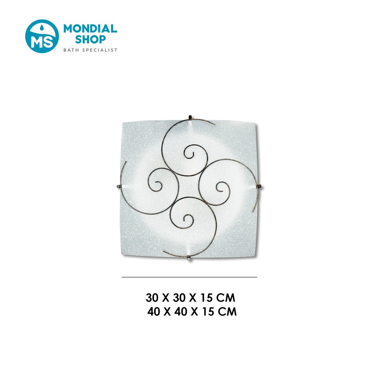 Plafoniera Bianca Design Spirale E27 | Mondialshop