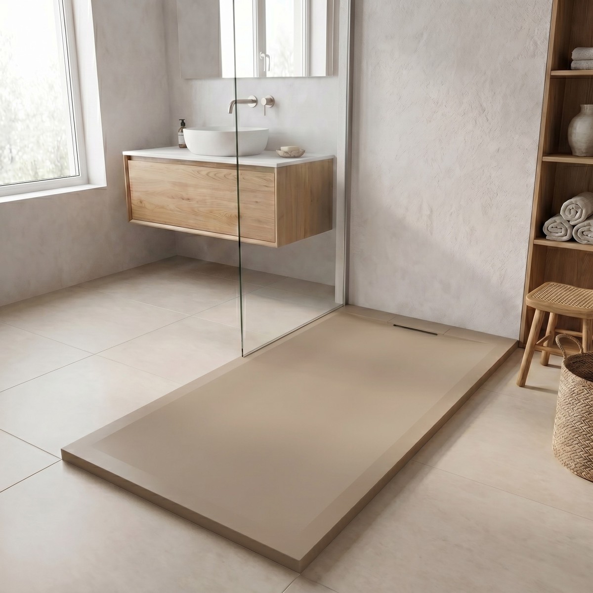 Piatto Doccia Moka Resina Minerale | ZEN