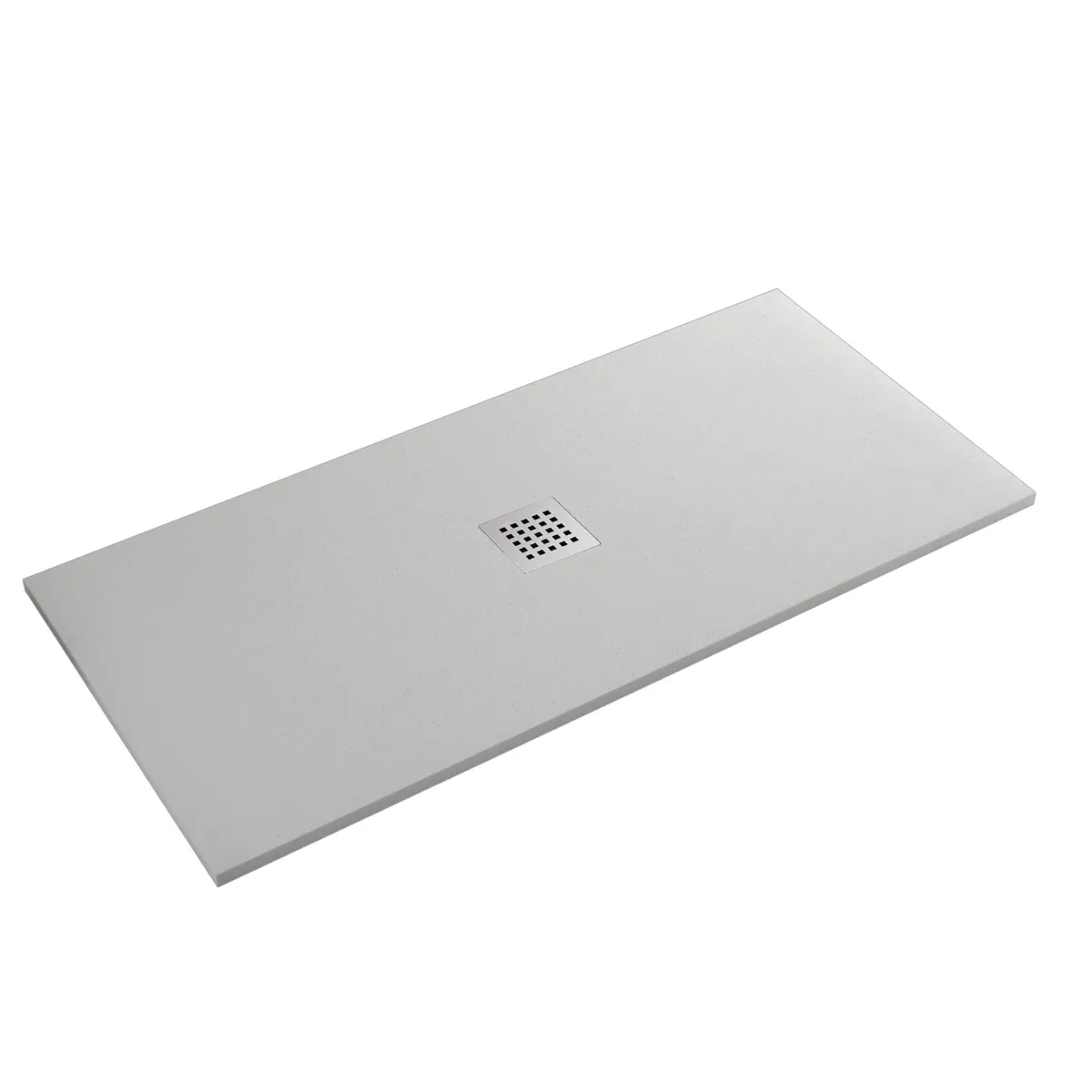 Piatto Doccia Bianco MarmoResina Grigio Chiaro con Foro...