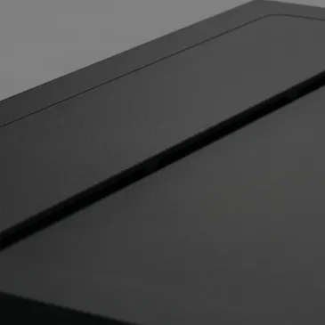 Receveur de douche en résine noire PRESTIGE sortie latérale