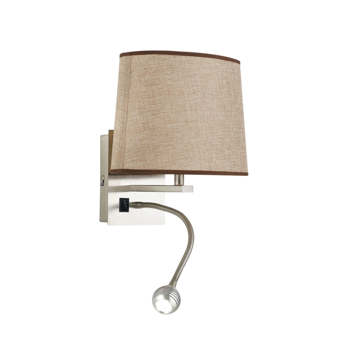 Applique murale LED avec abat-jour blanc ou étrurien |...