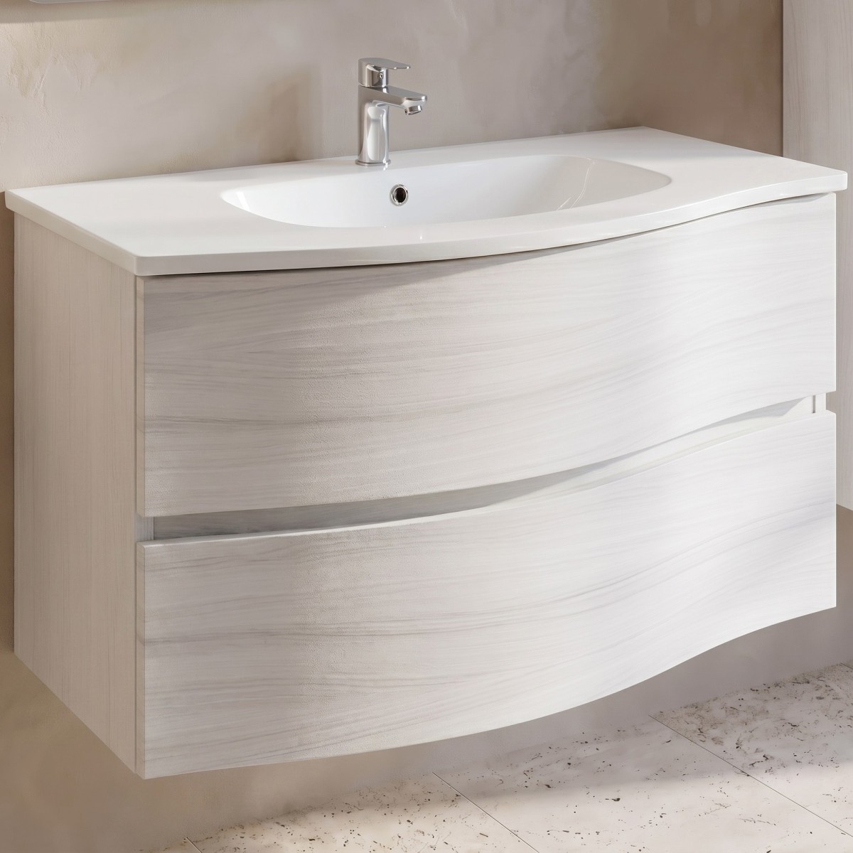 Mobile bagno sospeso bianco in offerta