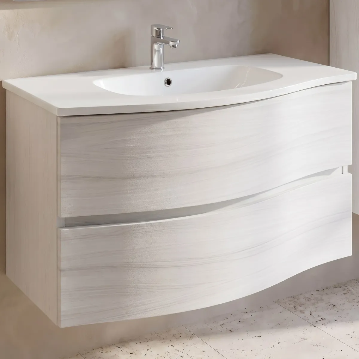 Mobile bagno sospeso bianco in offerta