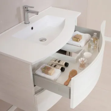 Mobile bagno sospeso bianco in offerta