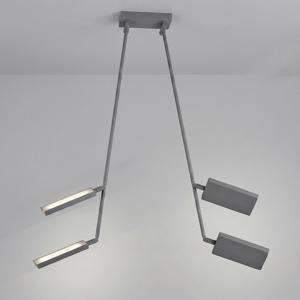 Plafoniera moderna LED orientabile in 4 colori design...