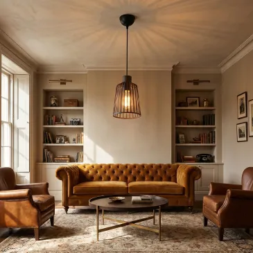 Lampe suspendue vintage E27 Cage | Mondialshop