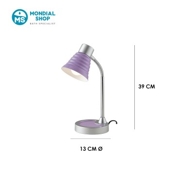 Scheda tecnica lampada da tavolo LEONARDO viola