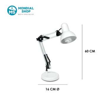 Scheda tecnica lampada da scrivania ARCHITETTO bianca