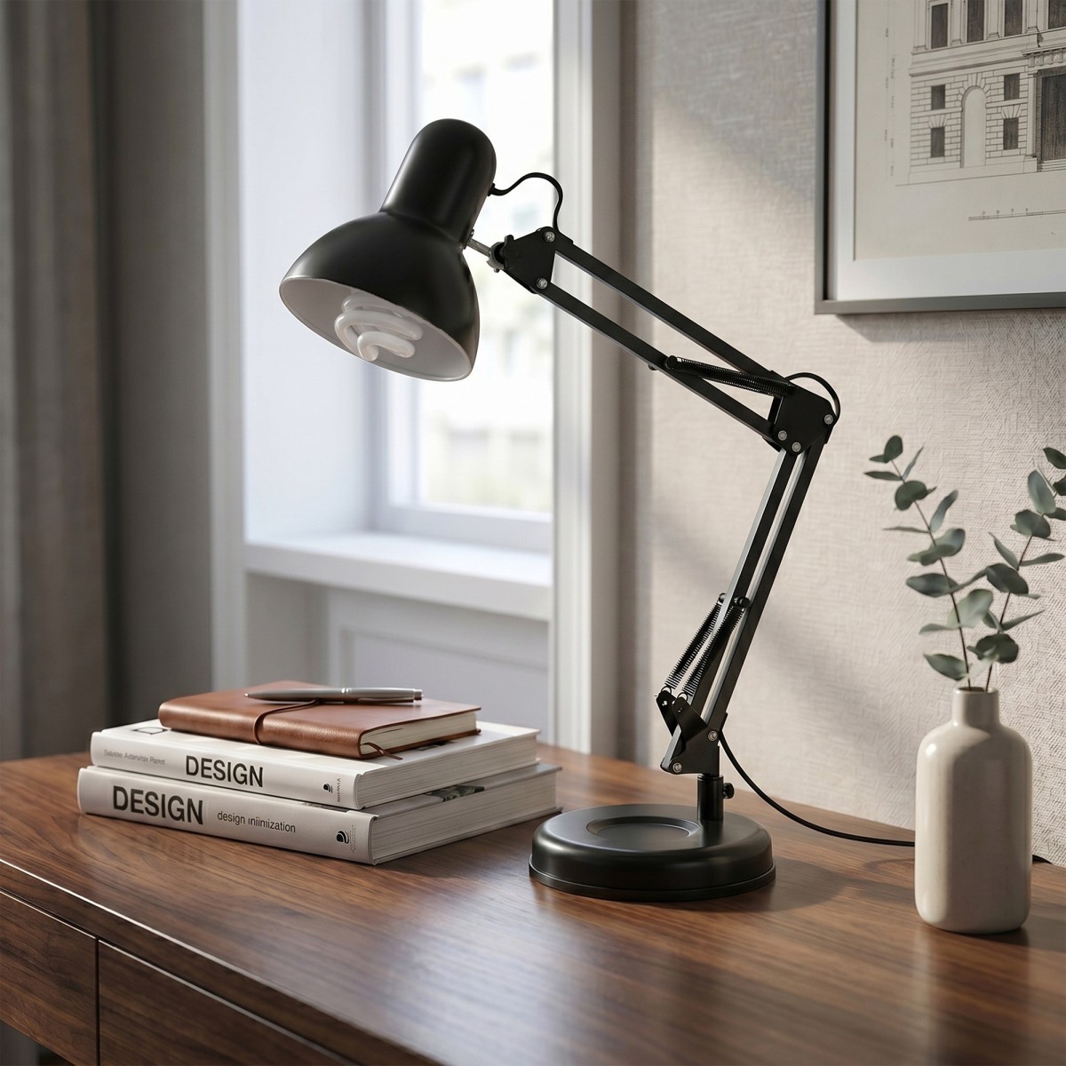 Flexible E27-Schreibtischlampe | Mondialshop