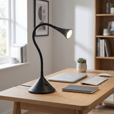 Lampada da Parete LED per Comodino e Lettura Flessibile Disponibile in nero o bianco Luce naturale