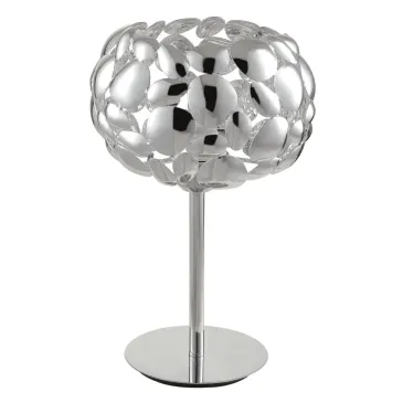 Moderne Tischleuchte, Weiß oder Chrom, E27-Leuchtmittel | Mondialshop