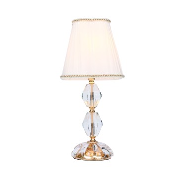 Lampada da Tavolo Elegante Cristallo Cromo | Mondialshop
