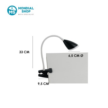 3,2-W-LED-Klemmleuchte, flexibel | Mondialshop