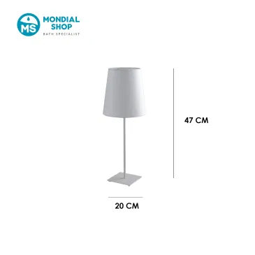 scheda tecnica lampada da tavolo grande ELVIS bianca