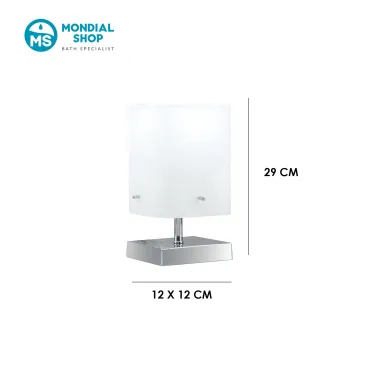 scheda tecnica lampada moderna in pregiato vetro opale SQUARE-L