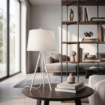 Lampe de table trépied E27 | Mondialshop