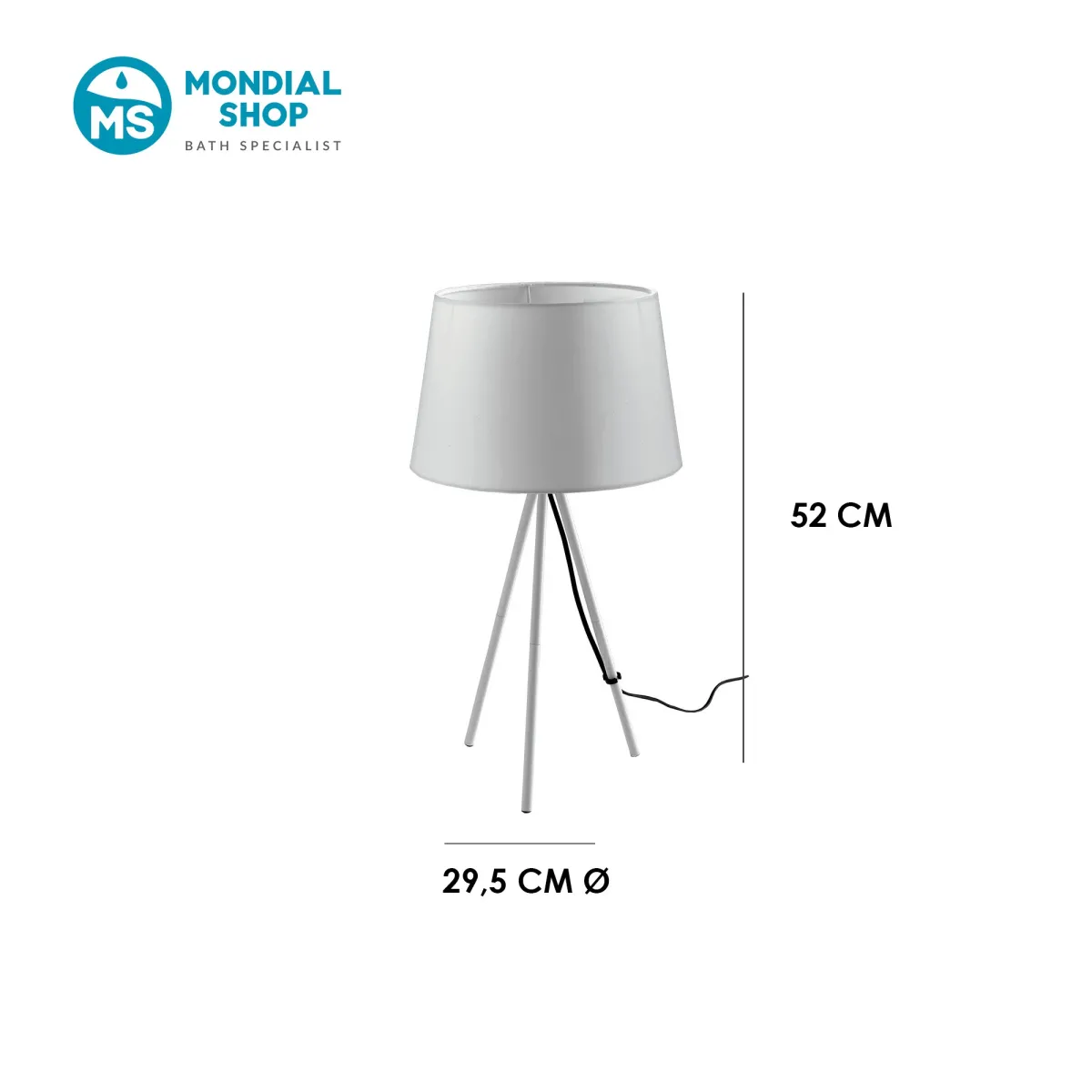 scheda tecnica lampada da tavolo moderna treppiede...