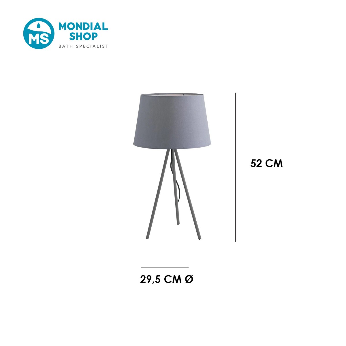 scheda tecnica lampada da tavolo moderna treppiede...