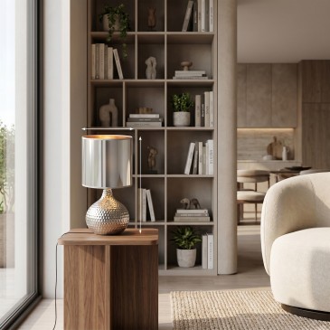 lampada da comodino moderna in oro o argento, perfetta per unire estetica e funzionalità