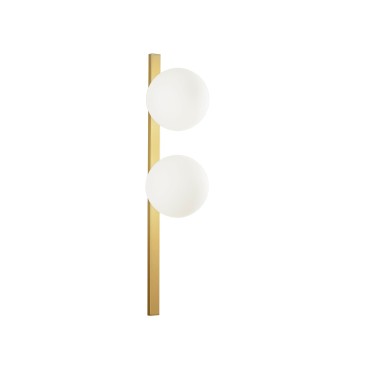 Applique murale verticale dorée ou noire | Mondialshop
