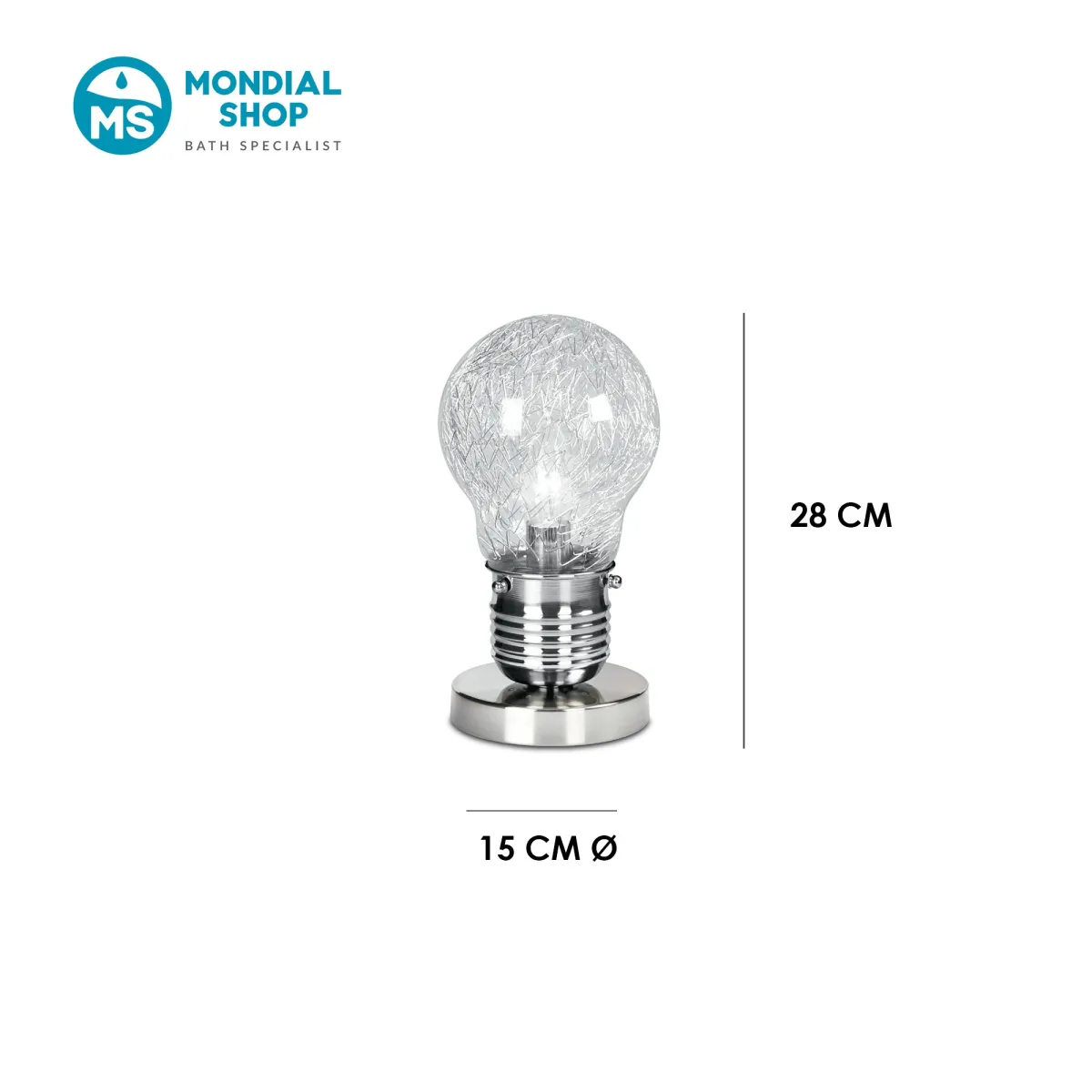 scheda tecnica abat-jour dal design unico LAMPADINA