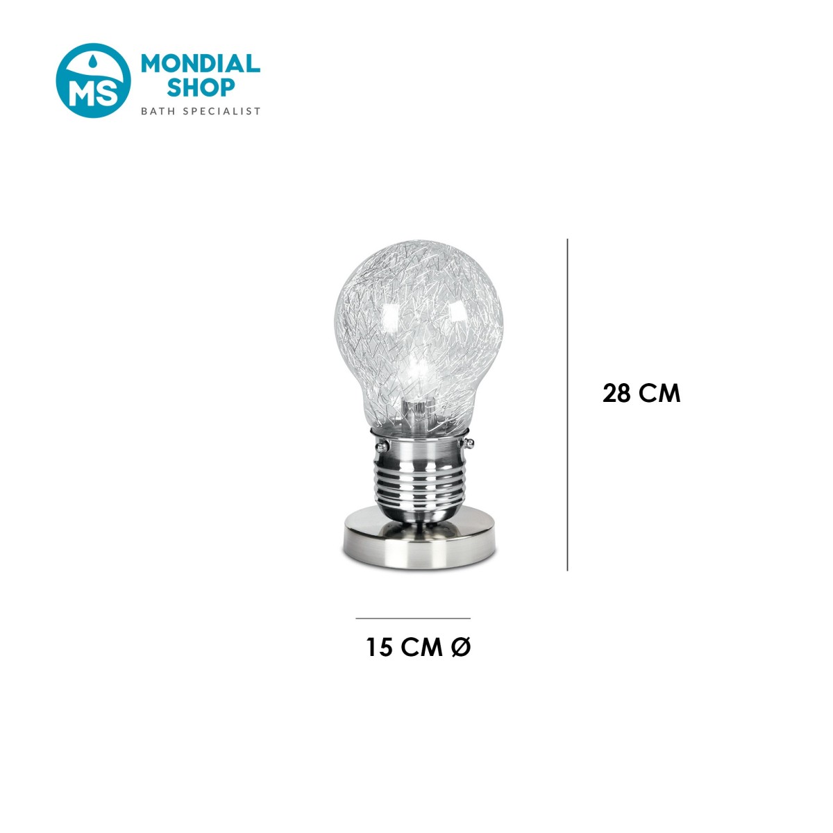 scheda tecnica abat-jour dal design unico LAMPADINA