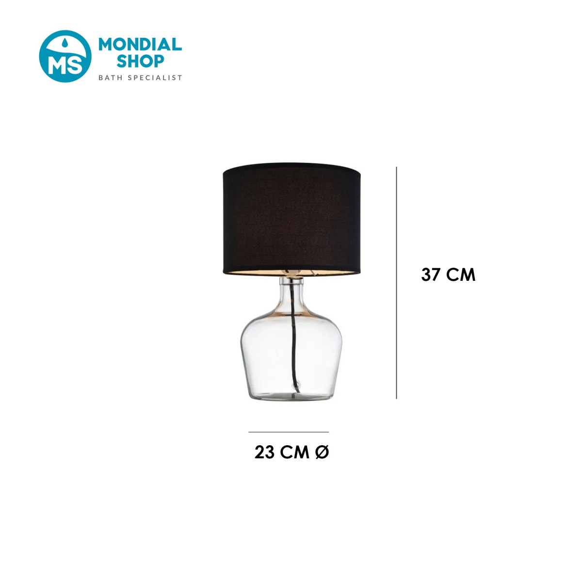 Moderne E27-Tischleuchte | Mondialshop