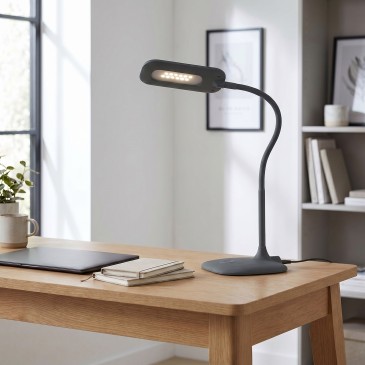 lampada da comodino LED con tecnologia touch, pensata per unire estetica minimal e massima praticità
