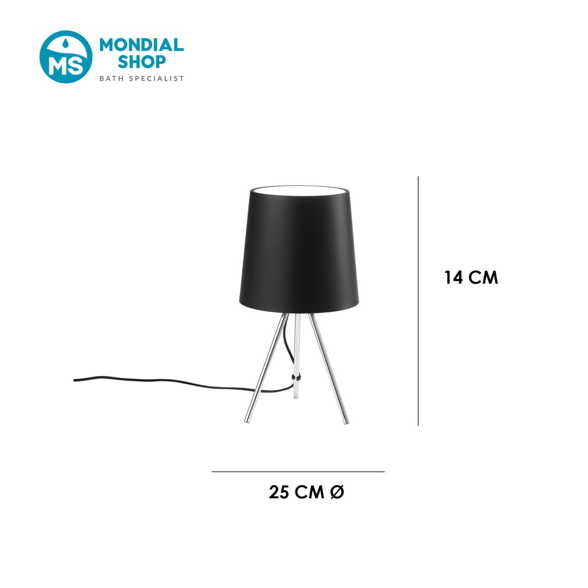 Scheda tecnica lampada treppiede design moderno MARLEY-L...