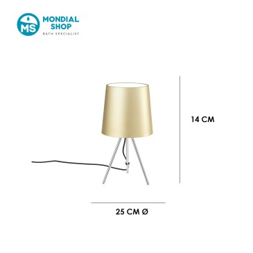 Scheda tecnica lampada treppiede design moderno MARLEY-L oro