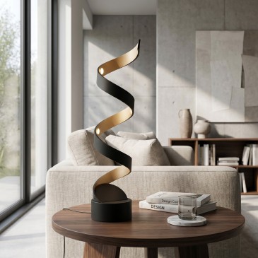 Lampe de table LED spirale 12 W | Mondialshop