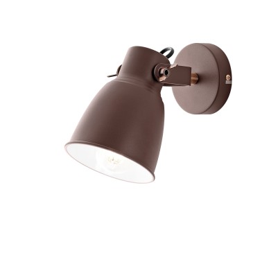 Einzelne Wandleuchte mit Spot E27 Weiß Bronze Grau | Mondialshop