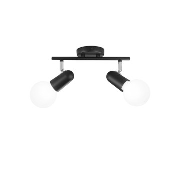 Applique Spot Orientabile Bianco o Nero 2xE27 | Mondialshop