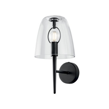 Applique Moderna Bianca e Trasparente E14 | Mondialshop