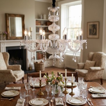 Lampadario Classico Cromo...