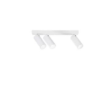 Mini spot 3xGU10, noir ou blanc | Mondialshop