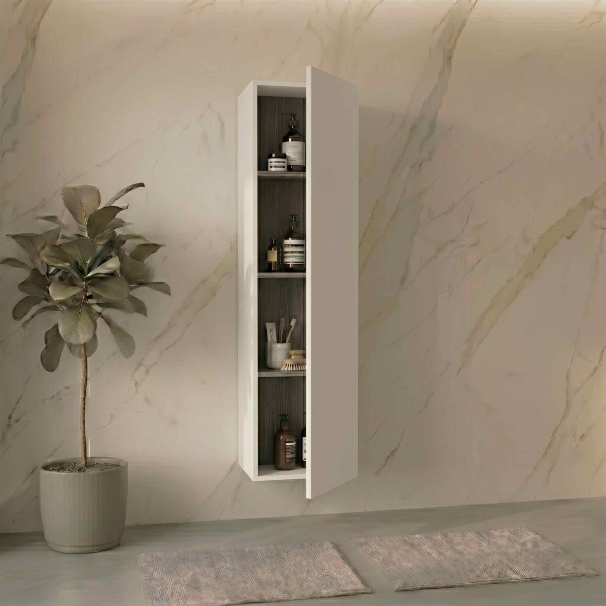 Colonna sospesa per bagno alta 140 vari colori